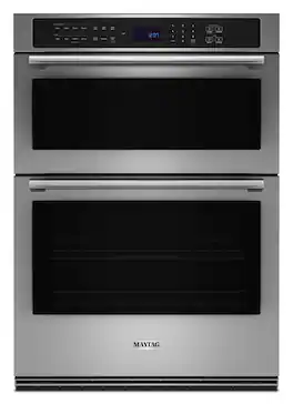 Maytag - 30-Inch Wide Wall Oven Microwave Combo with EvenAir TRUE Convection System - 6.4 Cu. Ft - Fingerprint-Resistant Stainless Finish