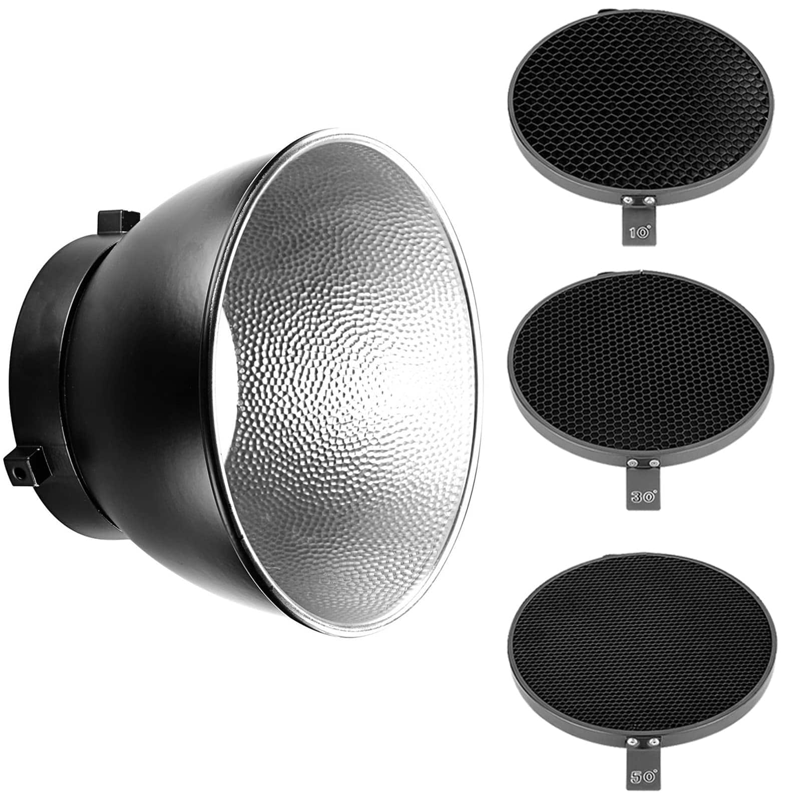 "Neewer - 7"" Standard Reflector Diffuser for Bowens Mount, w/ 10°/30°/50° Honeycomb Grids" price history on PriceWatchPro