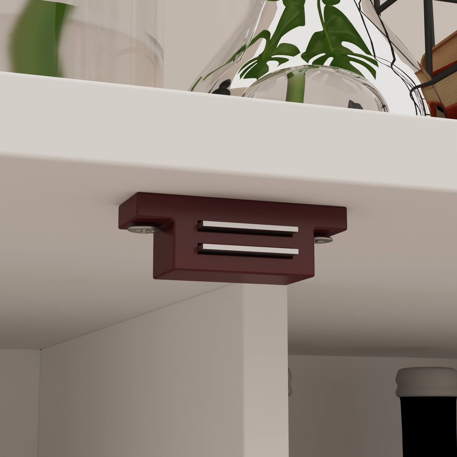 Alt View 7. Famapy - Famapy Push - Open Kitchen Pantry: Hidden - Storage Genius + Minimalist Style - White.