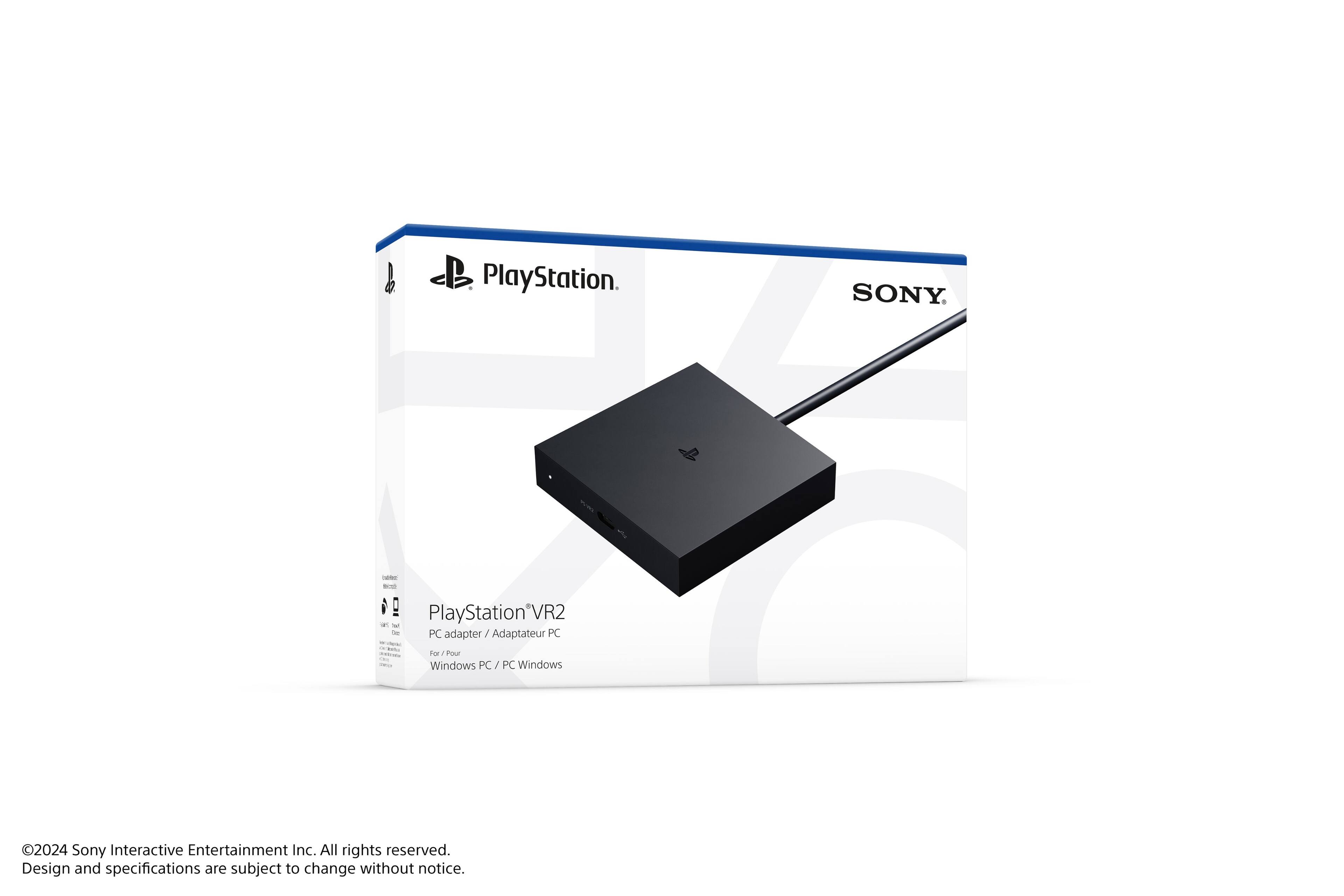PlayStation VR2 - PC adapter - For our Windows PC - Sony Interactive Entertainment Inc. All rights reserved. Design and specifications are subject to change without notice.