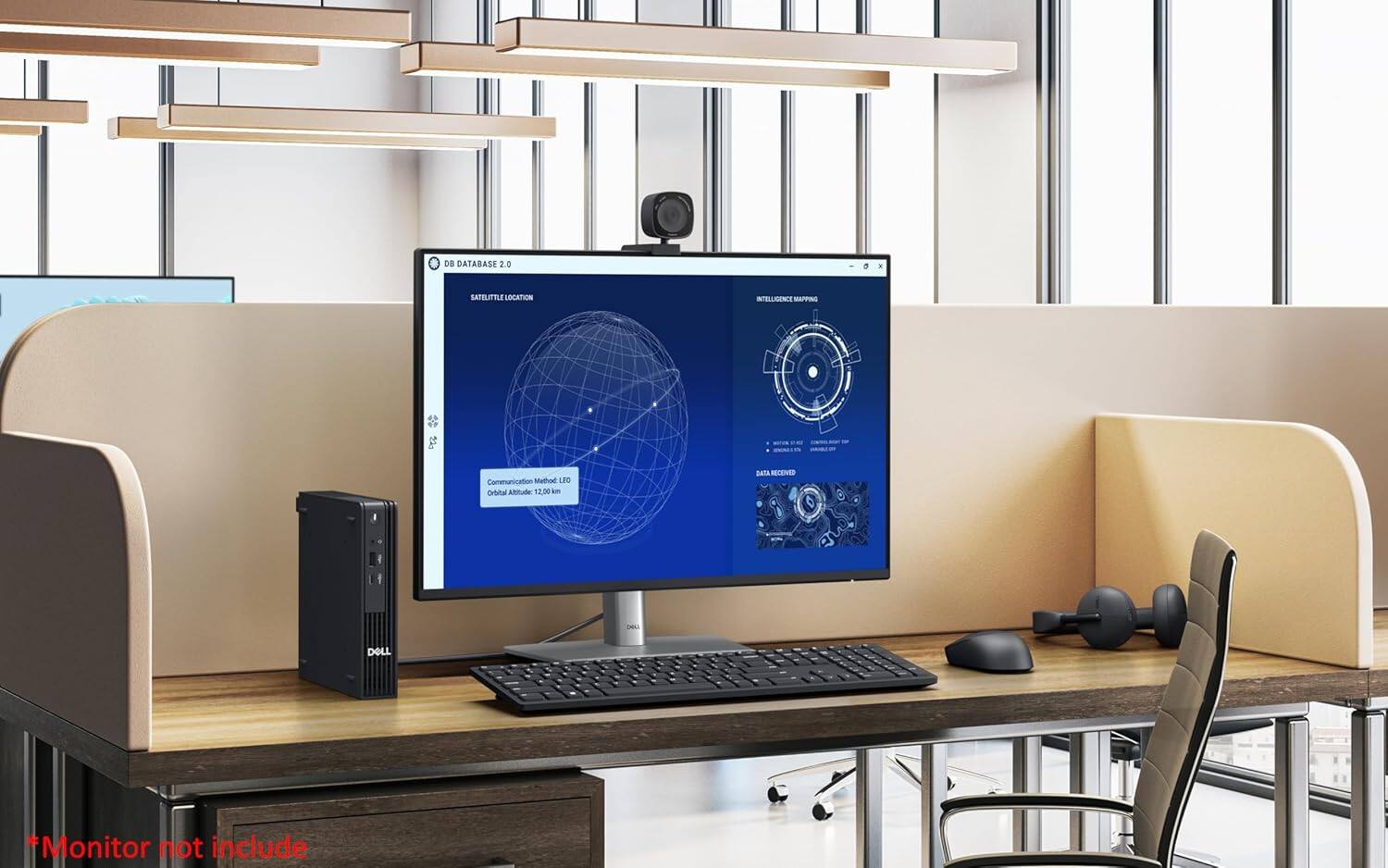 DB DATABASE 2.0  
SATELLITE LOCATION INTELLIGENCE MAPPING  
Communication Method: LED  
Orbital Altitude: 20,000 km  

DATA RECEIVED  

#Monitor not include