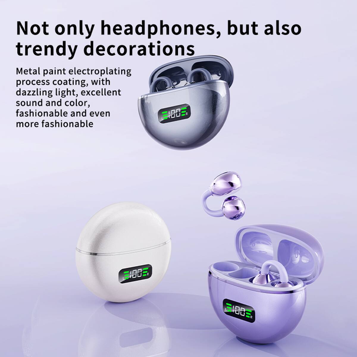 Not only headphones, but also trendy decorations

Metal paint electroplating process coating, with dazzling light, excellent sound and color, fashionable and even more fashionable