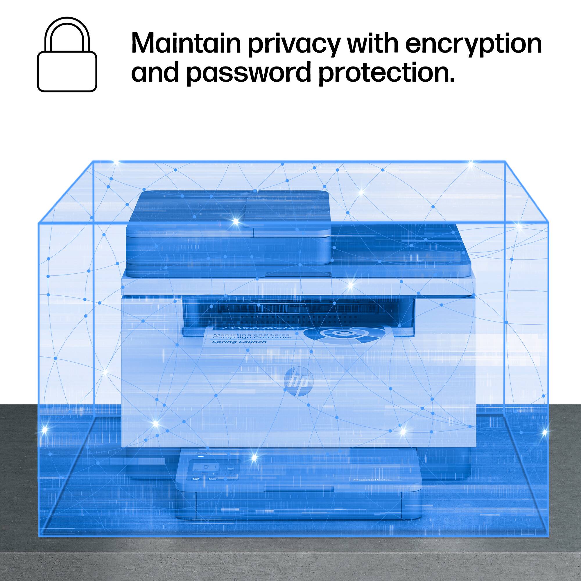 Maintain privacy with encryption and password protection.