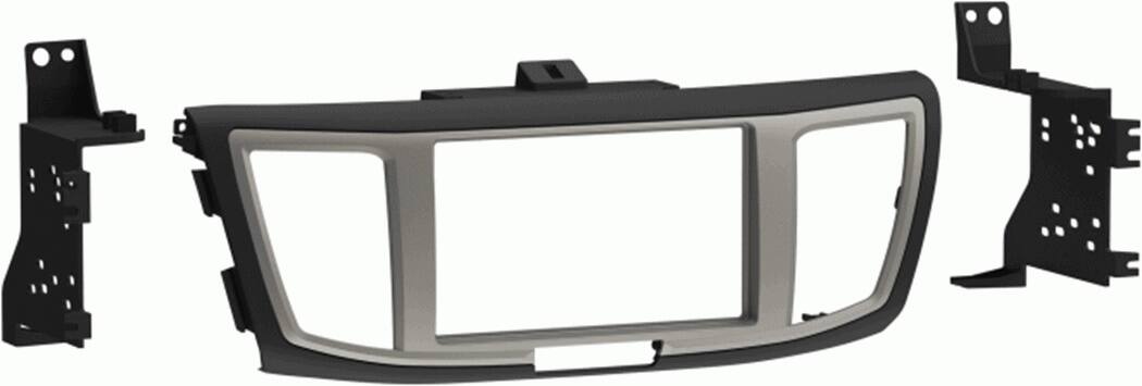 Angle. Metra - Stereo Installation Kit for 2013-2017 Honda Accord Vehicles - Black with Silver Accent.