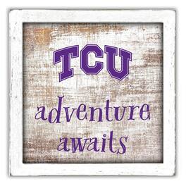 Fan Creations - TCU Horned Frogs 14'' x 13'' Adventure Awaits Money Box - Multicolor