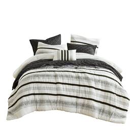 Gracie Mills - 7-Piece Siena Comforter/Quilt Set - Black