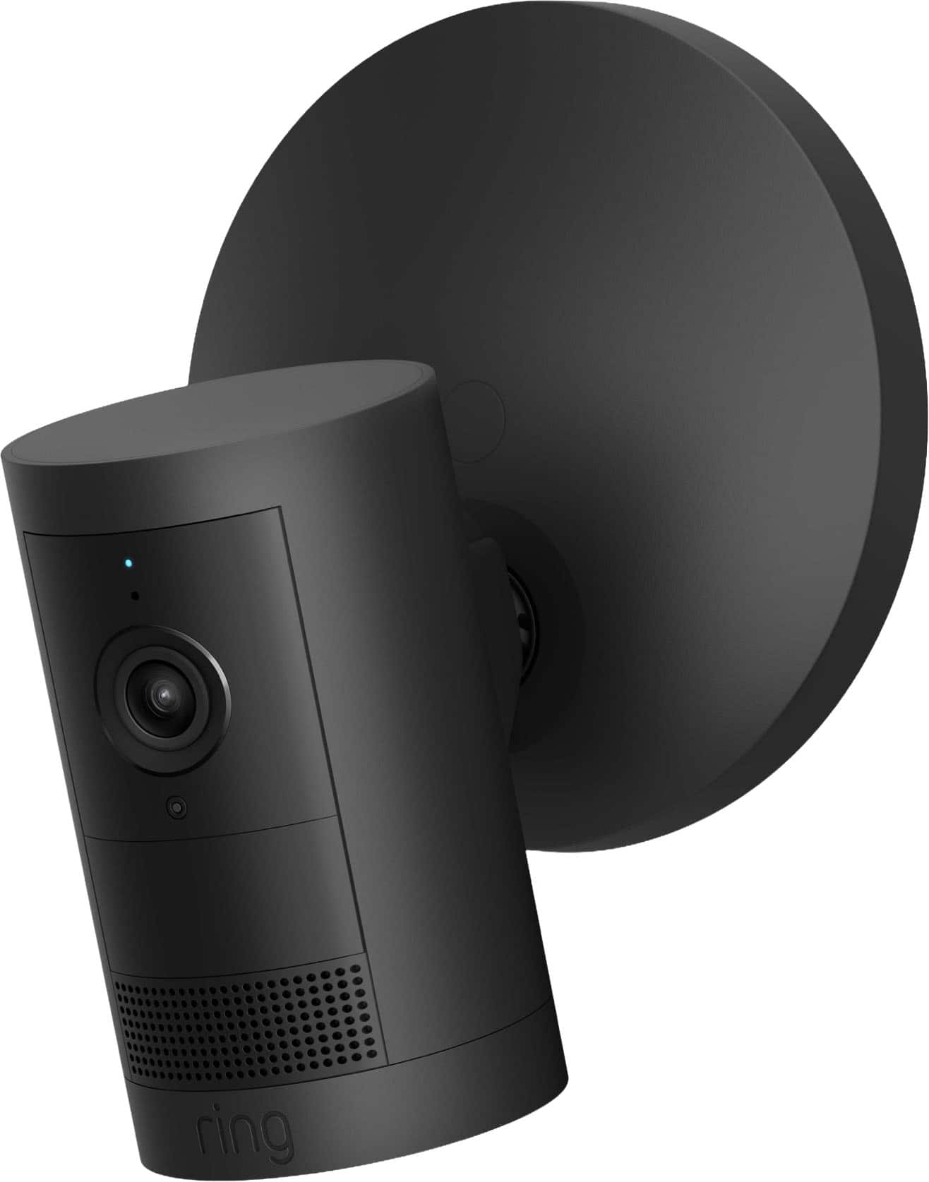 Outdoor Cam Plus, Power over Ethernet with Wide-Angle 2K Video, Ring Vision and Low-Light Sight for color night vision - Black