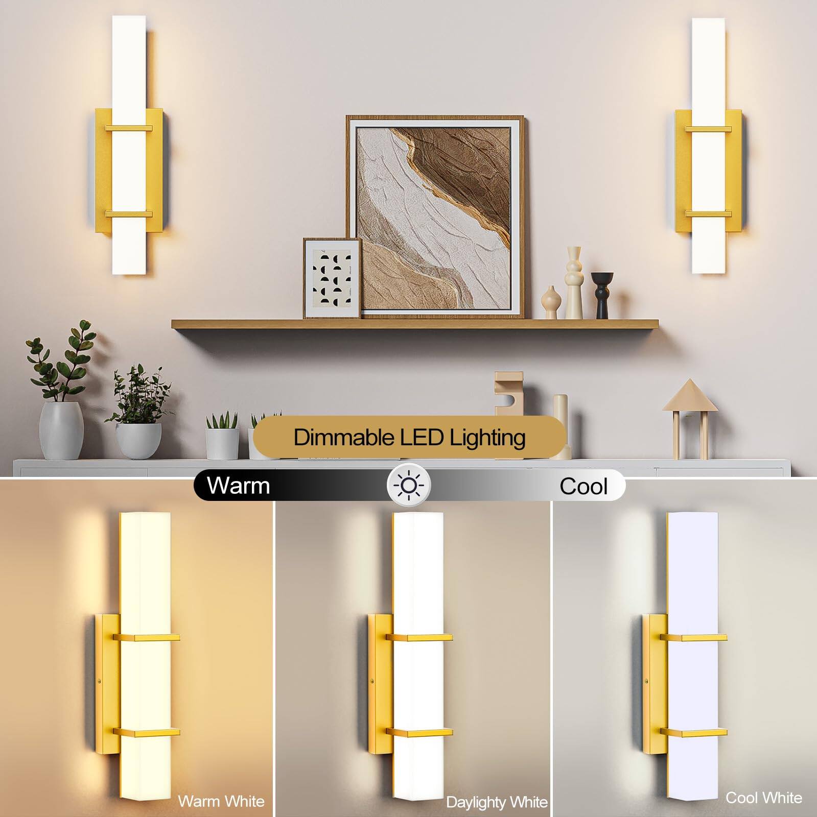 Dimmable LED Lighting  
Warm  
Cool  

Warm White  
Daylight White  
Cool White