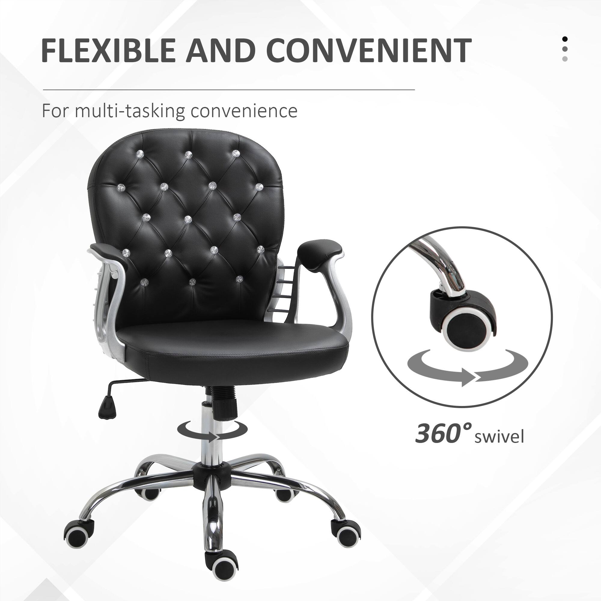 FLEXIBLE AND CONVENIENT

For multi-tasking convenience

360° swivel