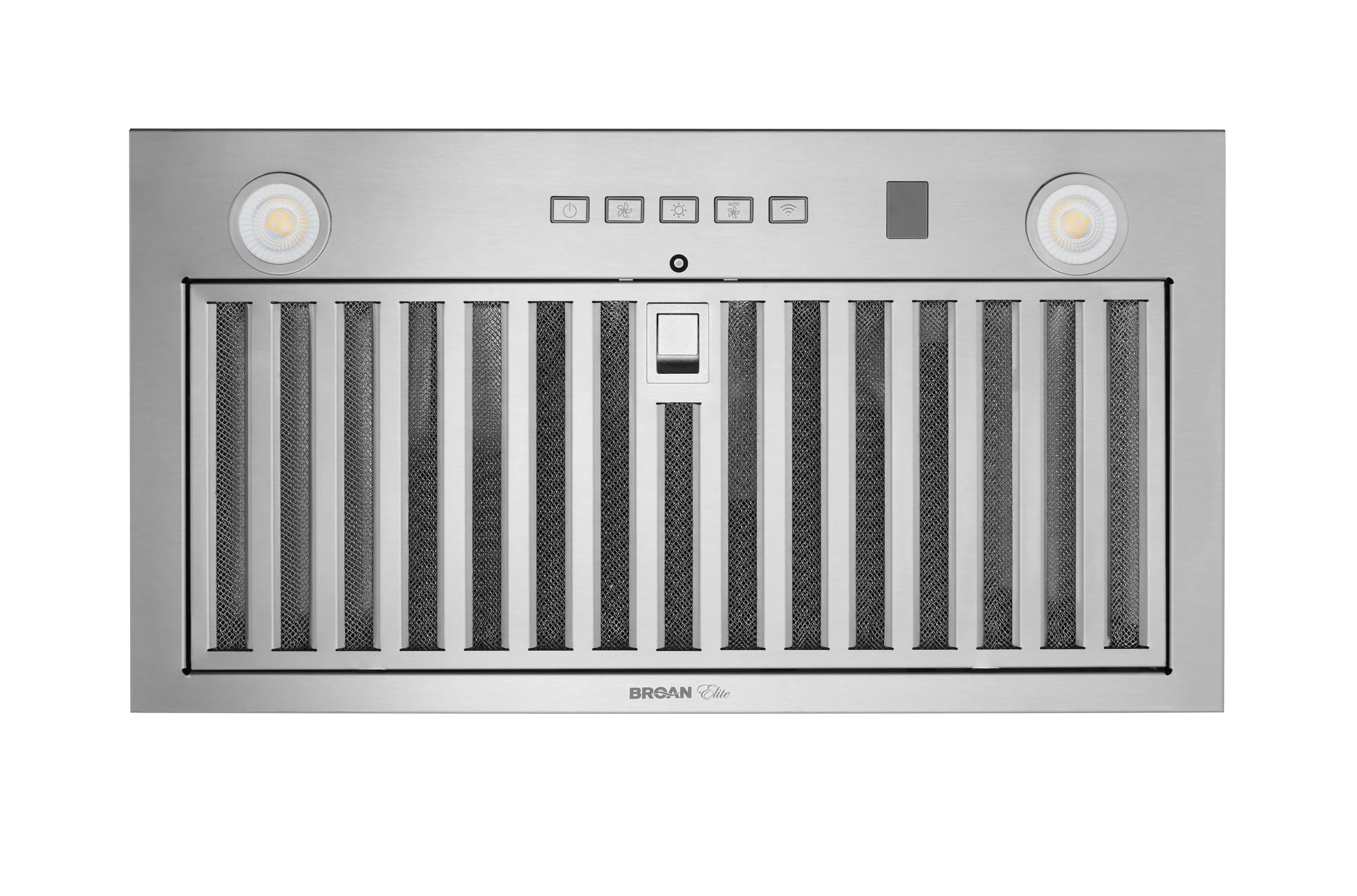 Front. Broan - Broan Elite 21-Inch Custom Range Hood Power Pack Insert, with Smart Sense - Stainless Steel.