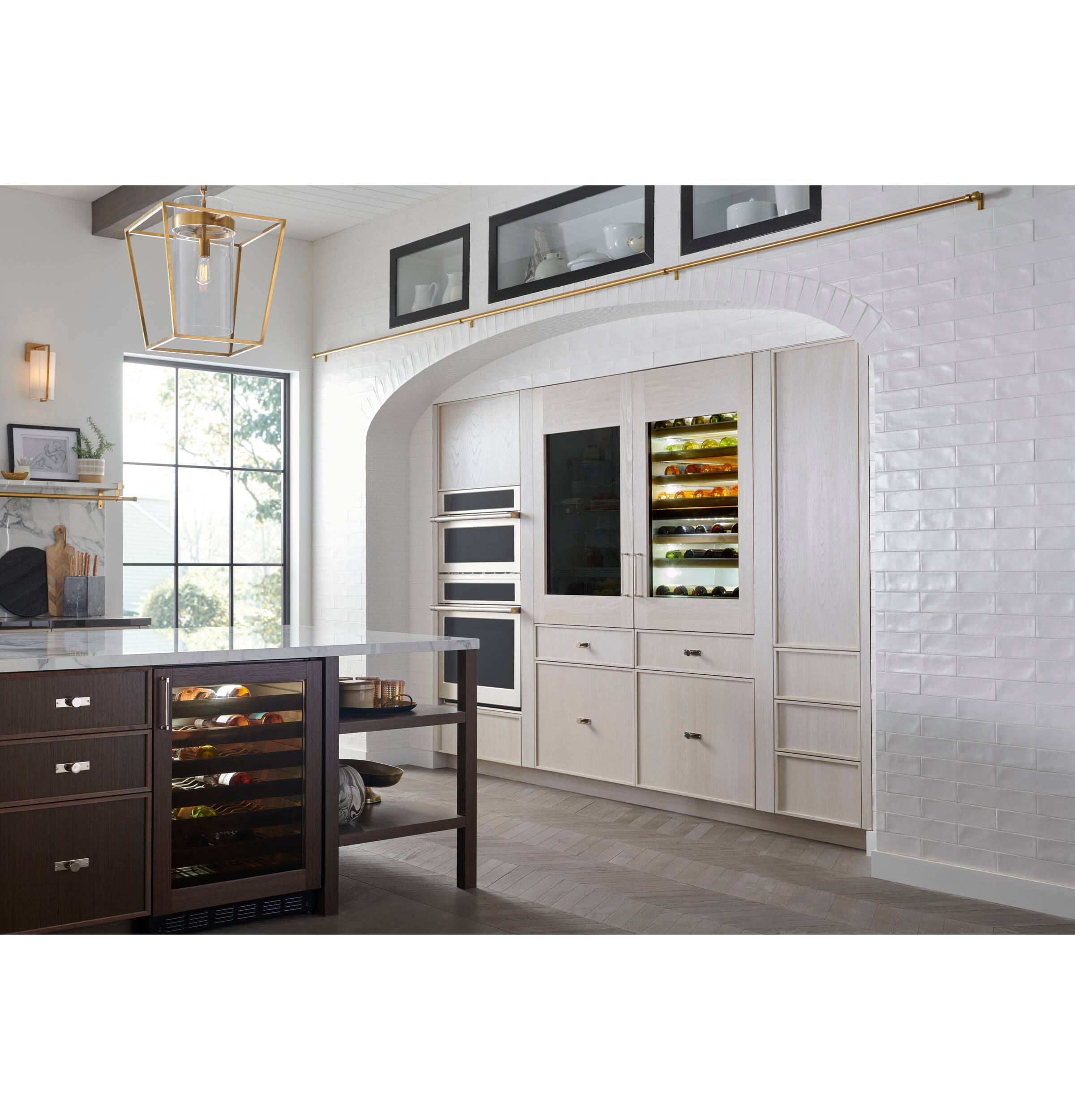 Alt View 25. Monogram - 106-Bottle Built-In Dual Zone Wine Cooler - Stainless Steel.