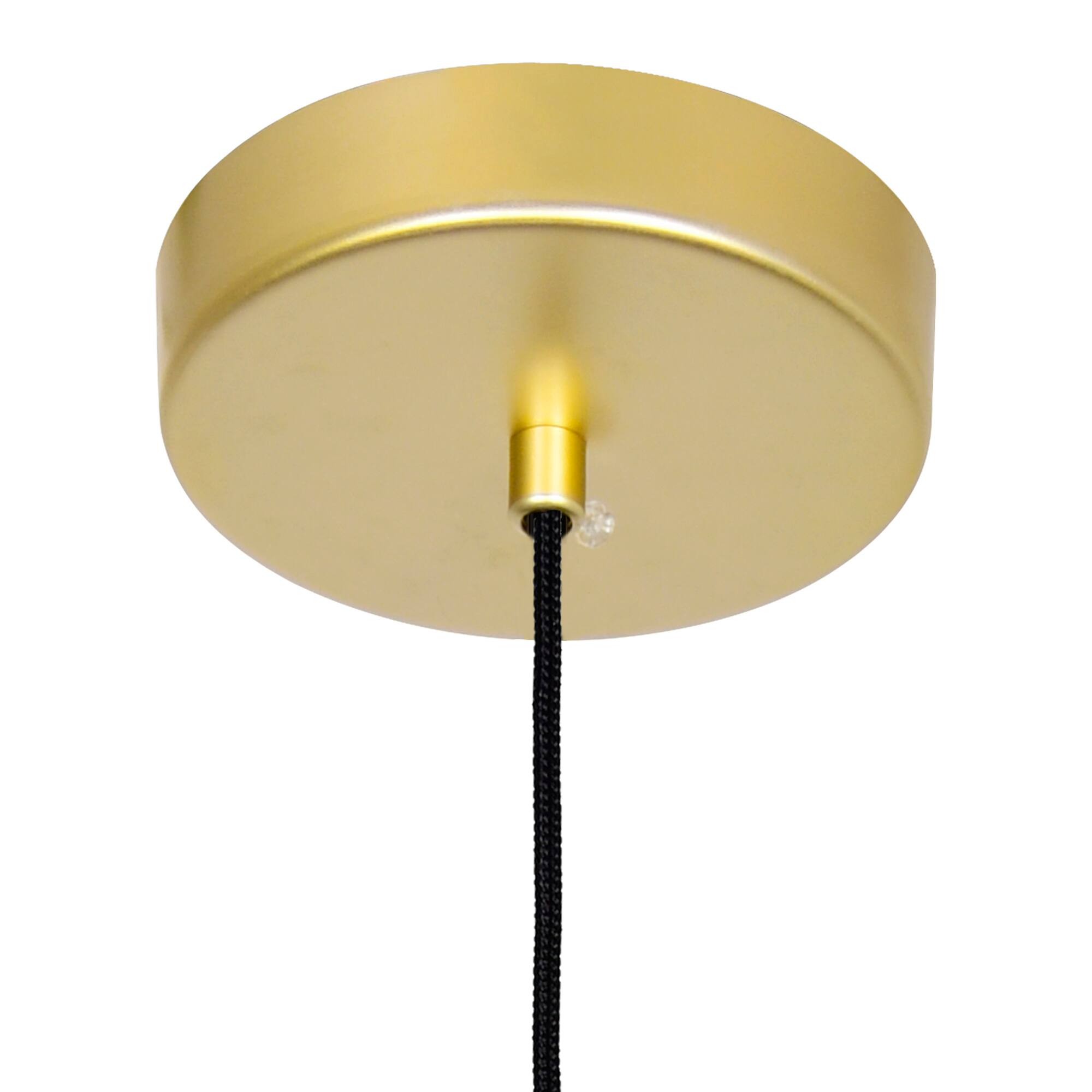 Left. CWI Lighting - Lena LED Integrated Mini Pendant With Satin Gold Finish - Satin Gold.