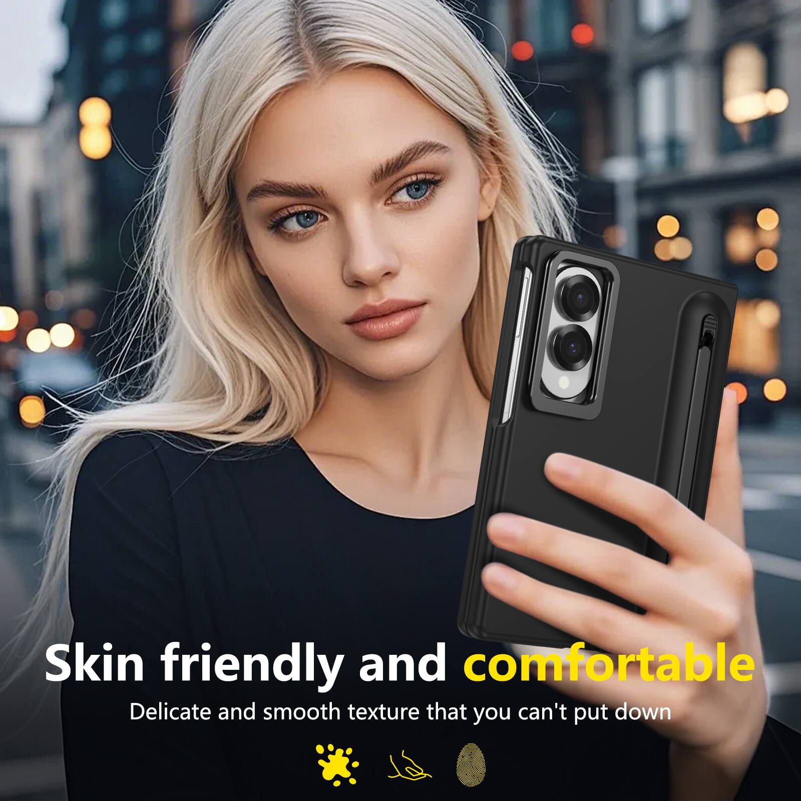 Skin friendly and comfortable  
Delicate and smooth texture that you can't put down