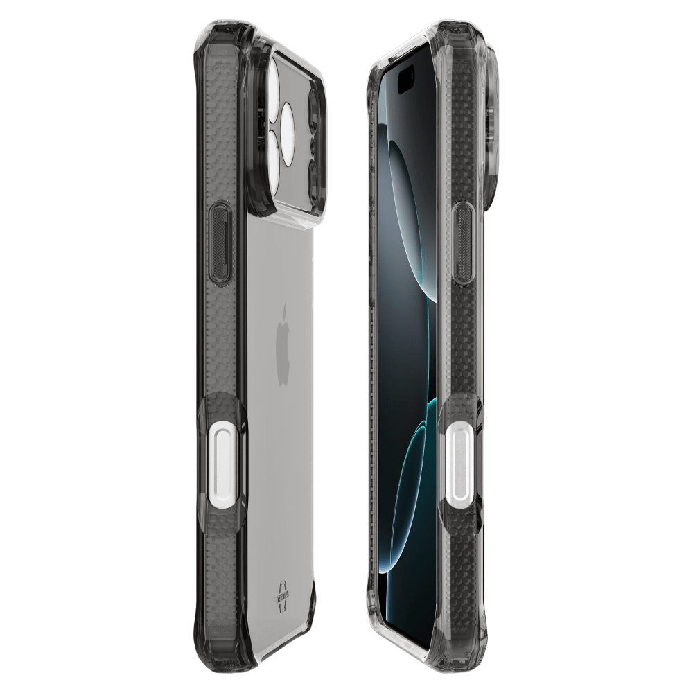 Alt View 2. Itskins - SPECTRUM R // CLEAR Case for Apple iPhone 18 Pro / 17 Pro - Black.