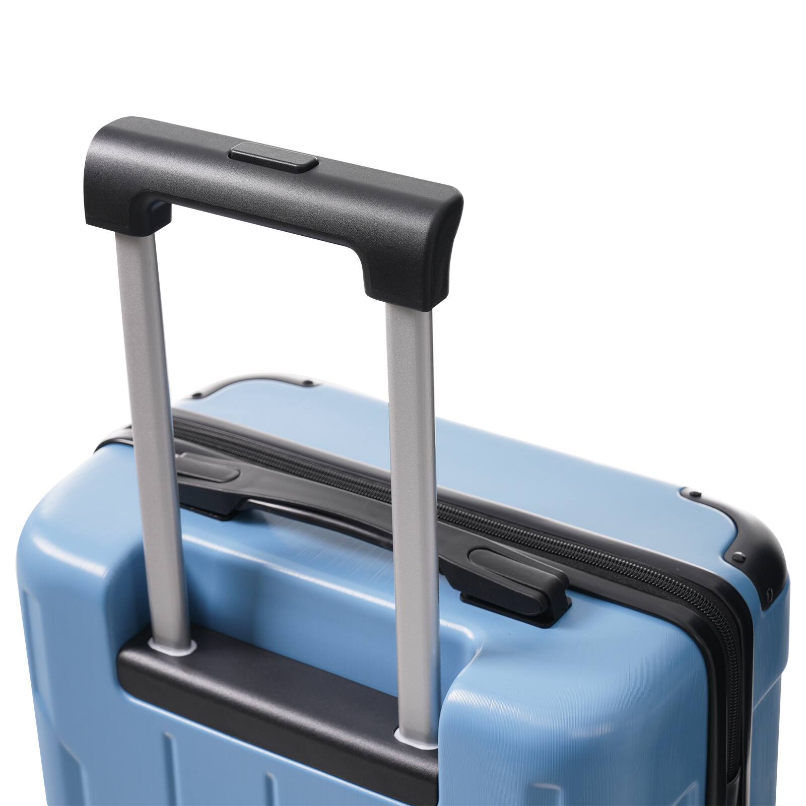 Alt View 6. Loheer - Loheer 20-Inch Hardshell Carry-On Luggage, Lightweight ABS Suitcase with Spinner Wheels and TSA Lock, Blue-Gray - Blue-gray.
