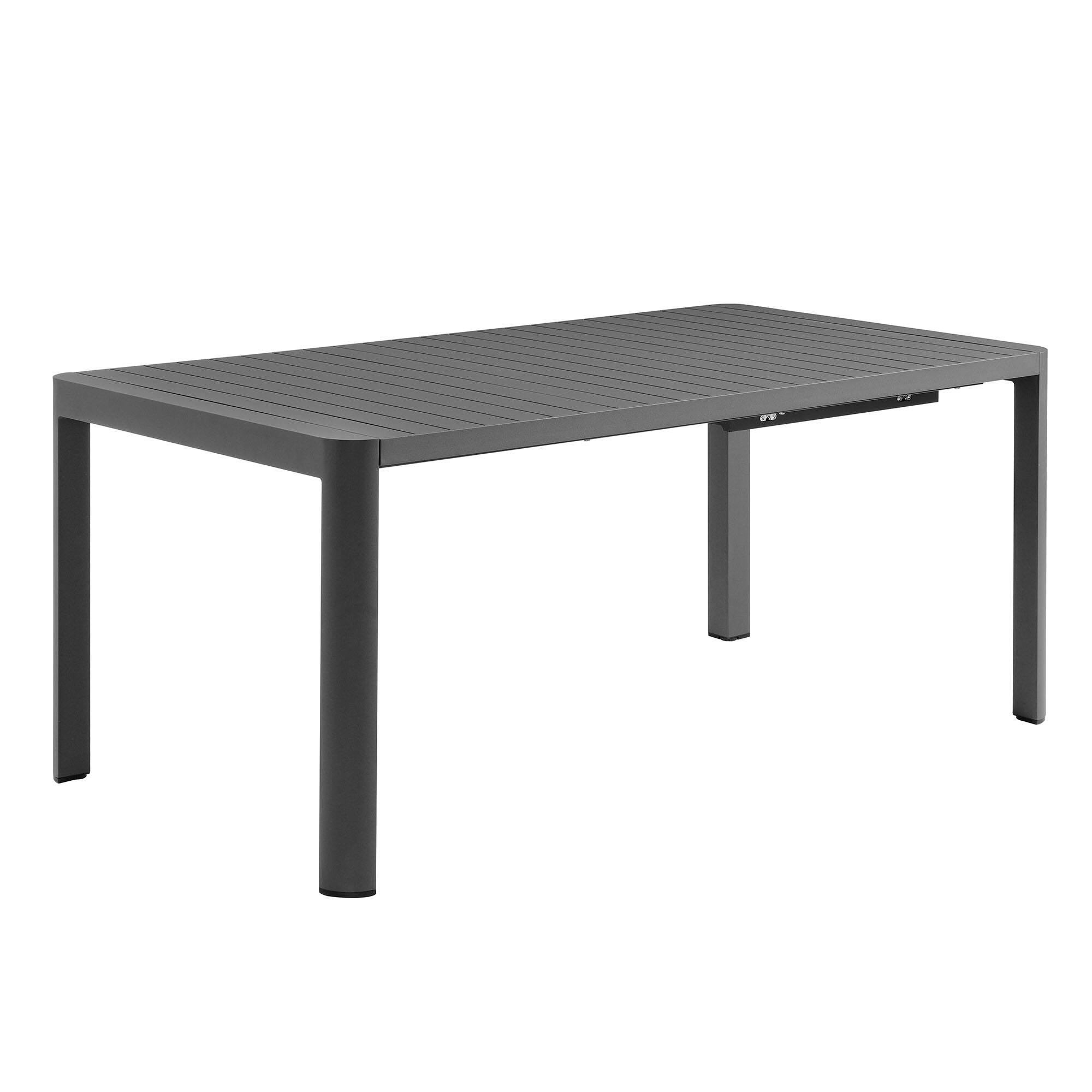 Angle. Modway - Tahoe Outdoor Patio Aluminum Extendable Dining Table by Modway - Gray.