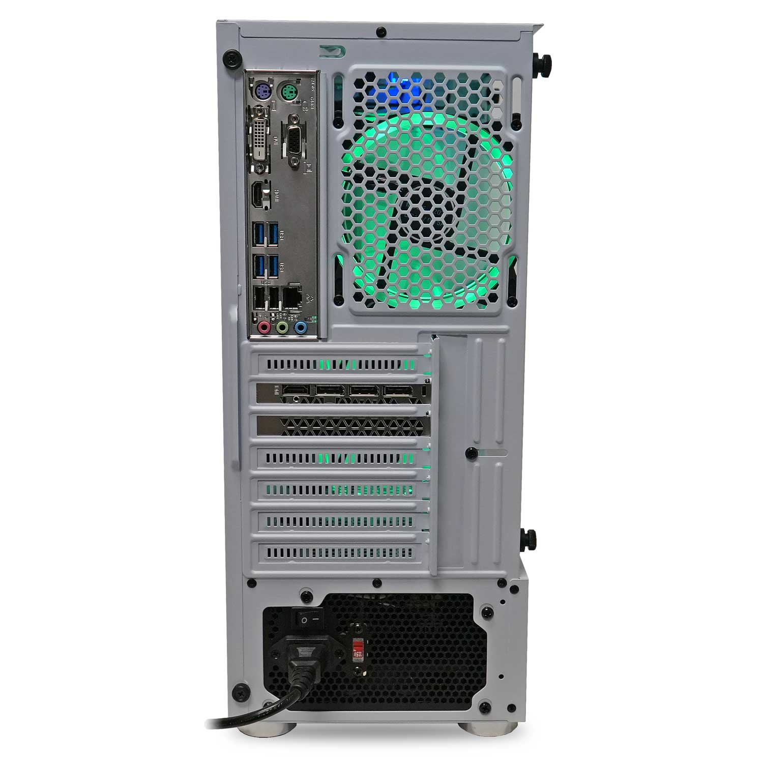 Back. ViprTech - ViprTech Avalanche 2.0 Gaming PC - AMD Ryzen 7 (4.1Ghz Turbo), AMD RX 580 8GB, 16GB DDR4, 1TB NVMe SSD, Computer - White.