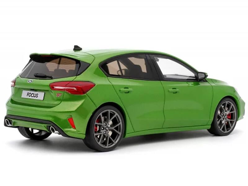 Alt View 1. Otto Mobile - 2022 Ford Focus MK5 ST Phase 2 Mean Green Metallic Limited Edition to 2000 pieces Worldwide 1/18 Model Car - Green Metallic.