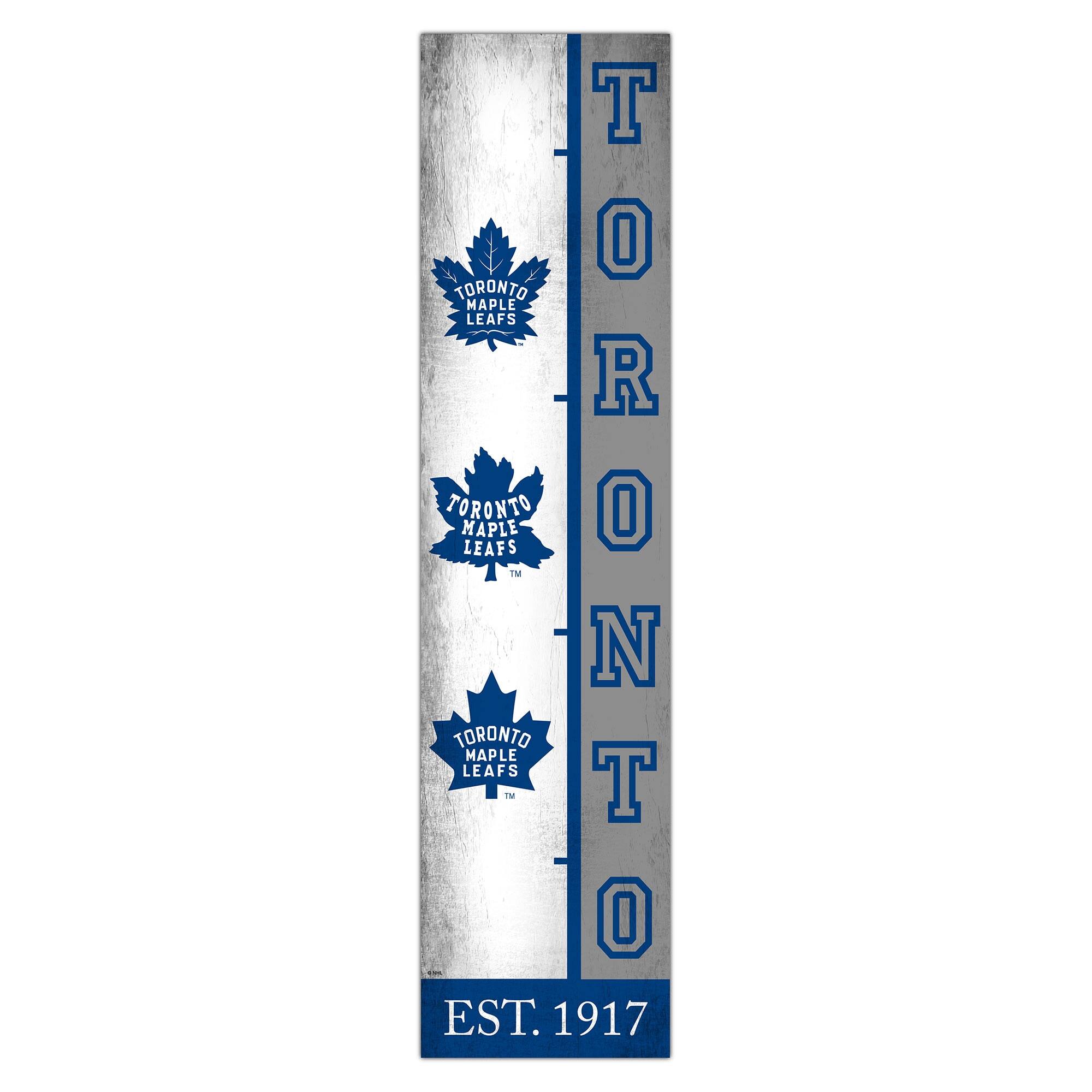 Toronto Maple Leafs 6" x 24" Progression Wood Sign
