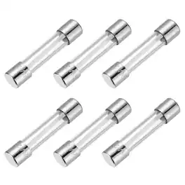 Unique Bargains - 20A 250V 5x20mm Time Delay Glass Fuse UL Listed Slow Blow Fuse for Home Appliances 6pcs