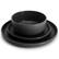 Alt View 1. Gibson - Gibson Soho Lounge Bryant Park 12 Piece Reactive Stoneware Dinnerware Set in Black - Black.