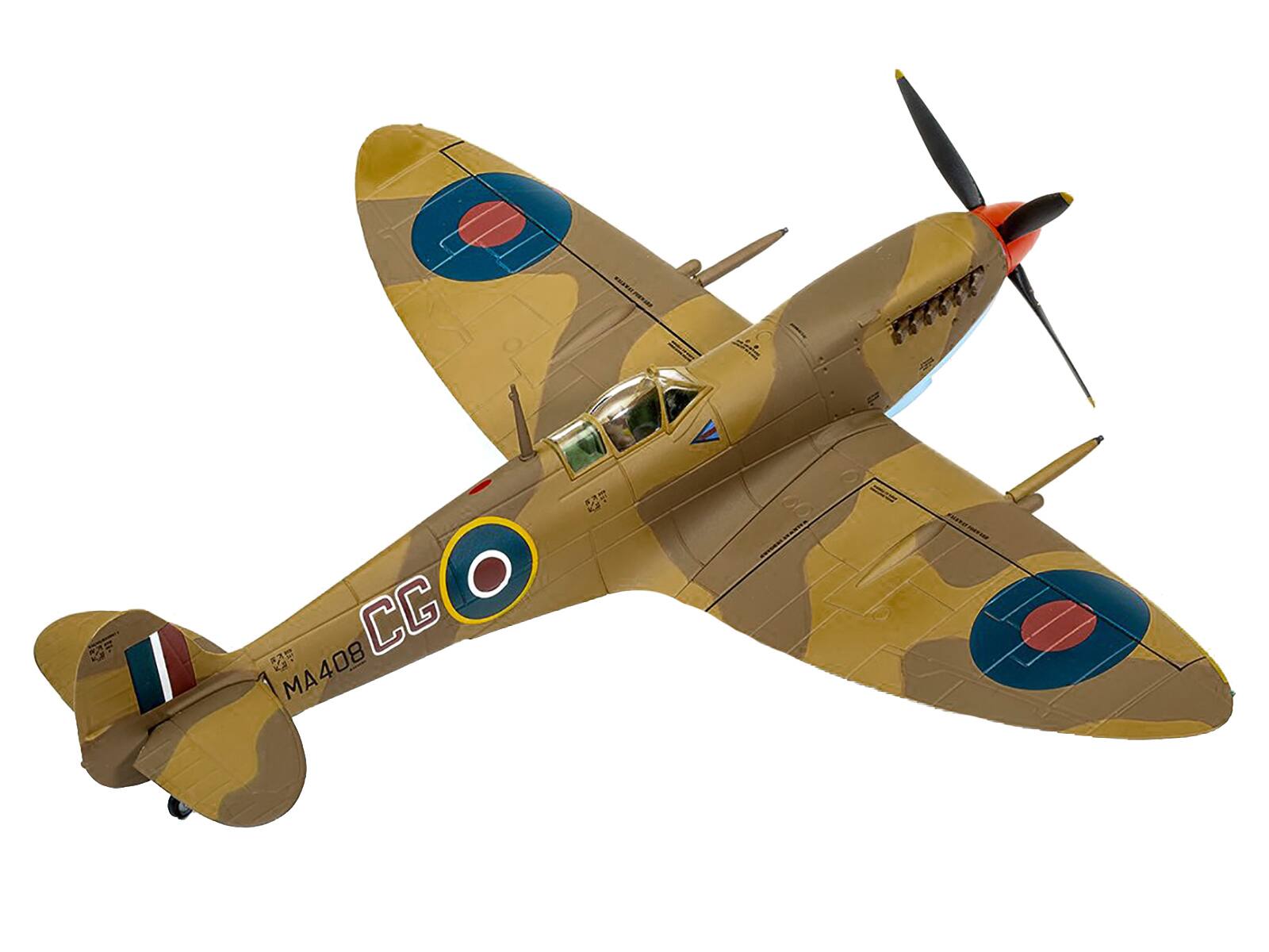 Angle. Corgi - Supermarine Spitfire Mk.IXc "WG CDR Colin Falkland Gray RAF 322 Wing Operation Husky July 1943" Aviation Archive 1/72 - Multi.