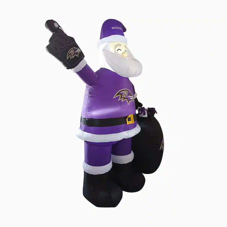 Logo Brands Baltimore Ravens 7' Inflatable Santa Multicolor 3886380 ...