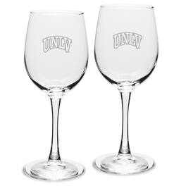 Jardine - UNLV Rebels 2-Piece 12oz. Traditional White Wine Glass Set - Multicolor