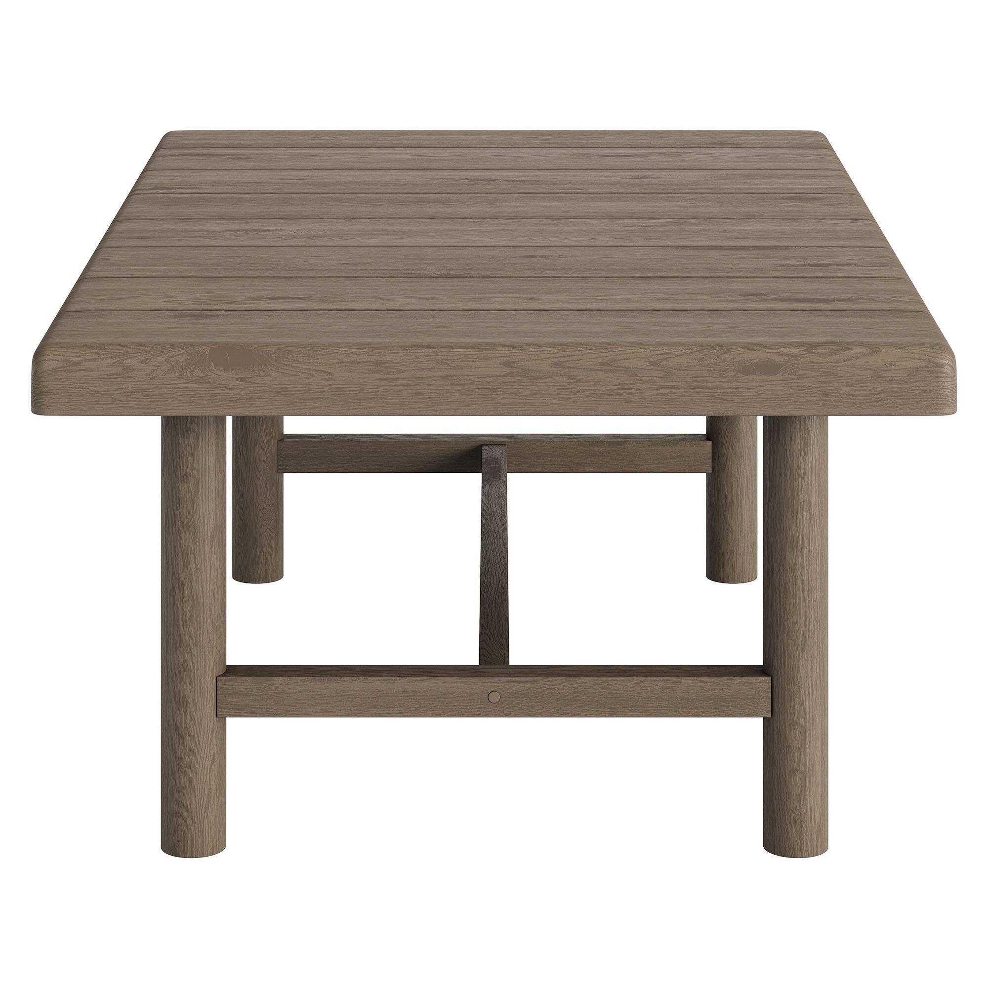 Alt View 1. Modway - Eleni 41-Inch Outdoor Teak Wood Coffee Table by Modway - Weathered Gray Teak.