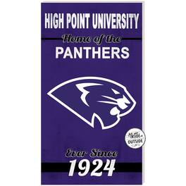 Jardine - High Point Panthers 11'' x 20'' Indoor/Outdoor Home Of The Sign - Purple