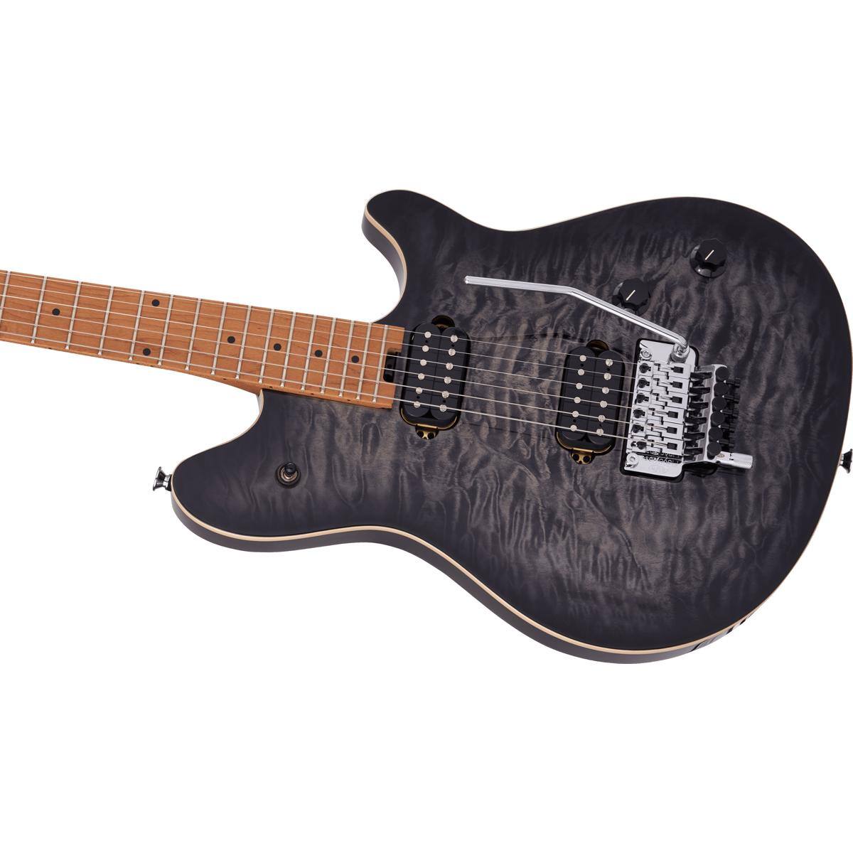 Alt View 6. EVH - EVH Wolfgang Special QM Electric Guitar, Baked Maple Fingerboard, Charcoal Burst.
