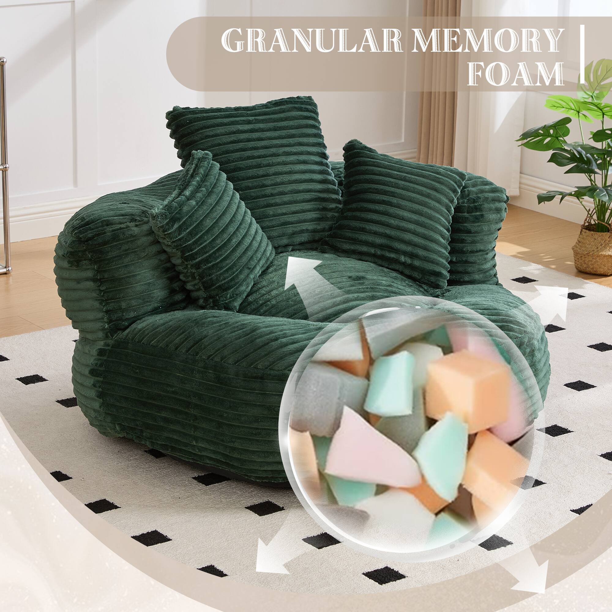 GRANULAR MEMORY FOAM