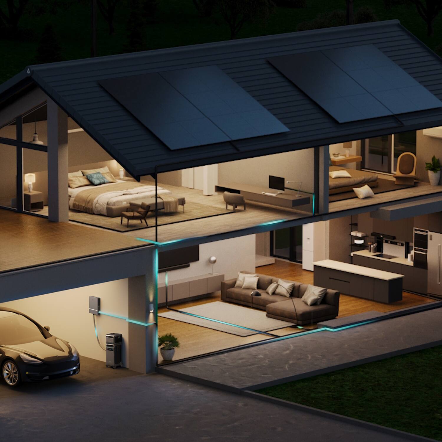 Alt View 14. Anker - SOLIX BP3800 Expansion Battery for F3800 DIY Power Capacity System - Black.