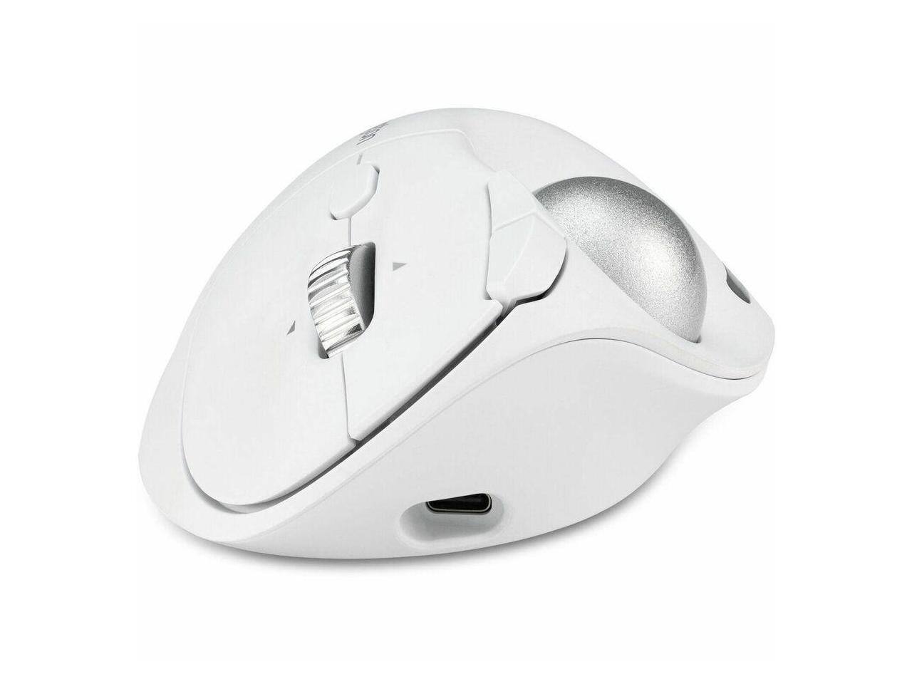 Alt View 3. Kensington - Kensington Pro Fit™ Ergo TB550 Trackball - Optical - Wireless - Bluetooth/Radio Frequency - 2.40 GHz - White.