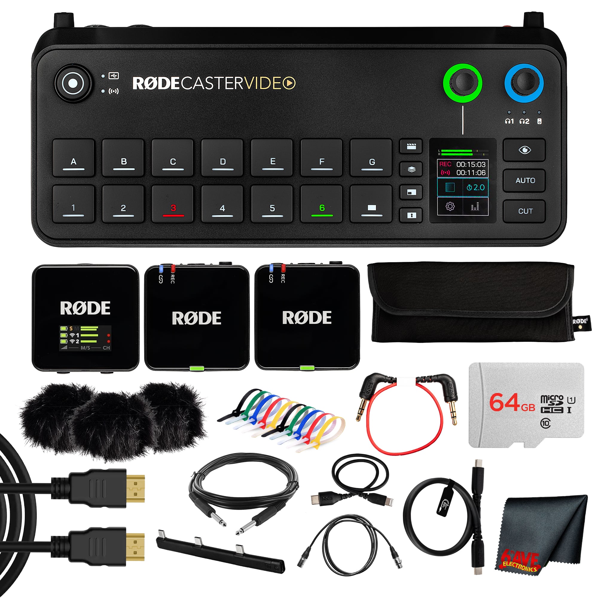 RODE - RODECaster Video All-in-One Production Console| Integrated Audio & Video Mixer + More