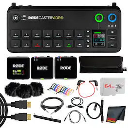 RODE - RODECaster Video All-in-One Production Console| Integrated Audio & Video Mixer + More
