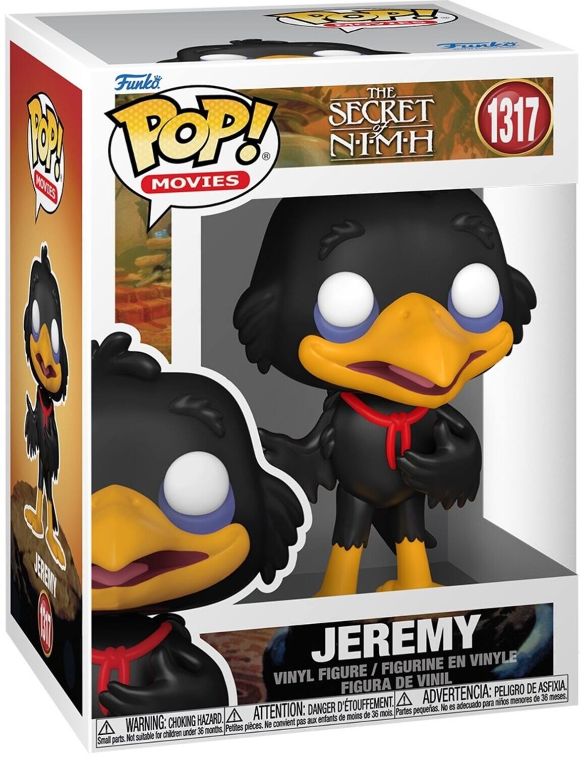 TOY Tili Funko THE SECRET 1317 of POP! MOVIES NIMH MOVIES BE JEREMY EN VINYLE FIGURE / FIGURINE VINYL DE VINIL FIGURA ADVERTENCIA: PELIGRO DE ASFIXIA nios menores de 36 meses ATTENTION: DANGER D'TOUFFEMENT. Partes pequeas. No es adecuado para de moins de 36 mois. CHOKING HAZARD. convient pas aux enfants WARNING: under 36 months, Petites pices. Ne Not suitable for children Smal parts: