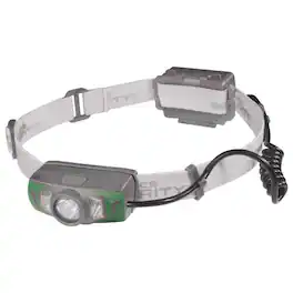 Police Security - 550 lm Gray/Green LED Head Lamp AAA Battery