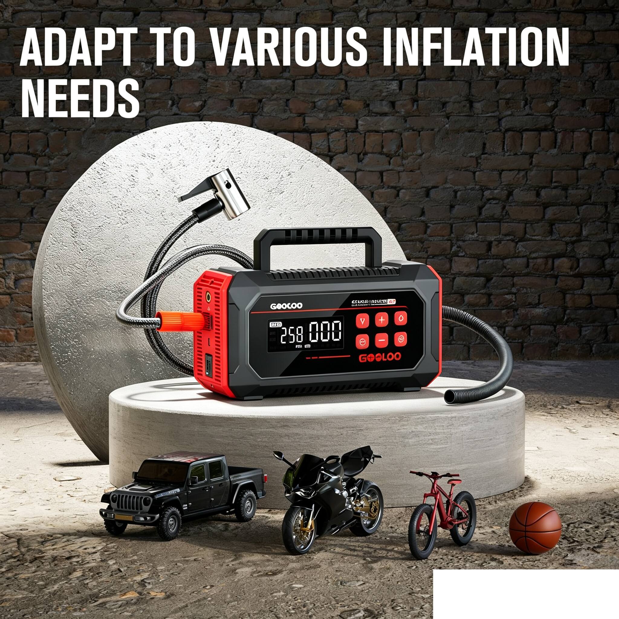 ADAPT TO VARIOUS INFLATION NEEDS

CEUSA  | | | 10 GOOCOO V + 0 NC 258 000 - PSI GOOLOO