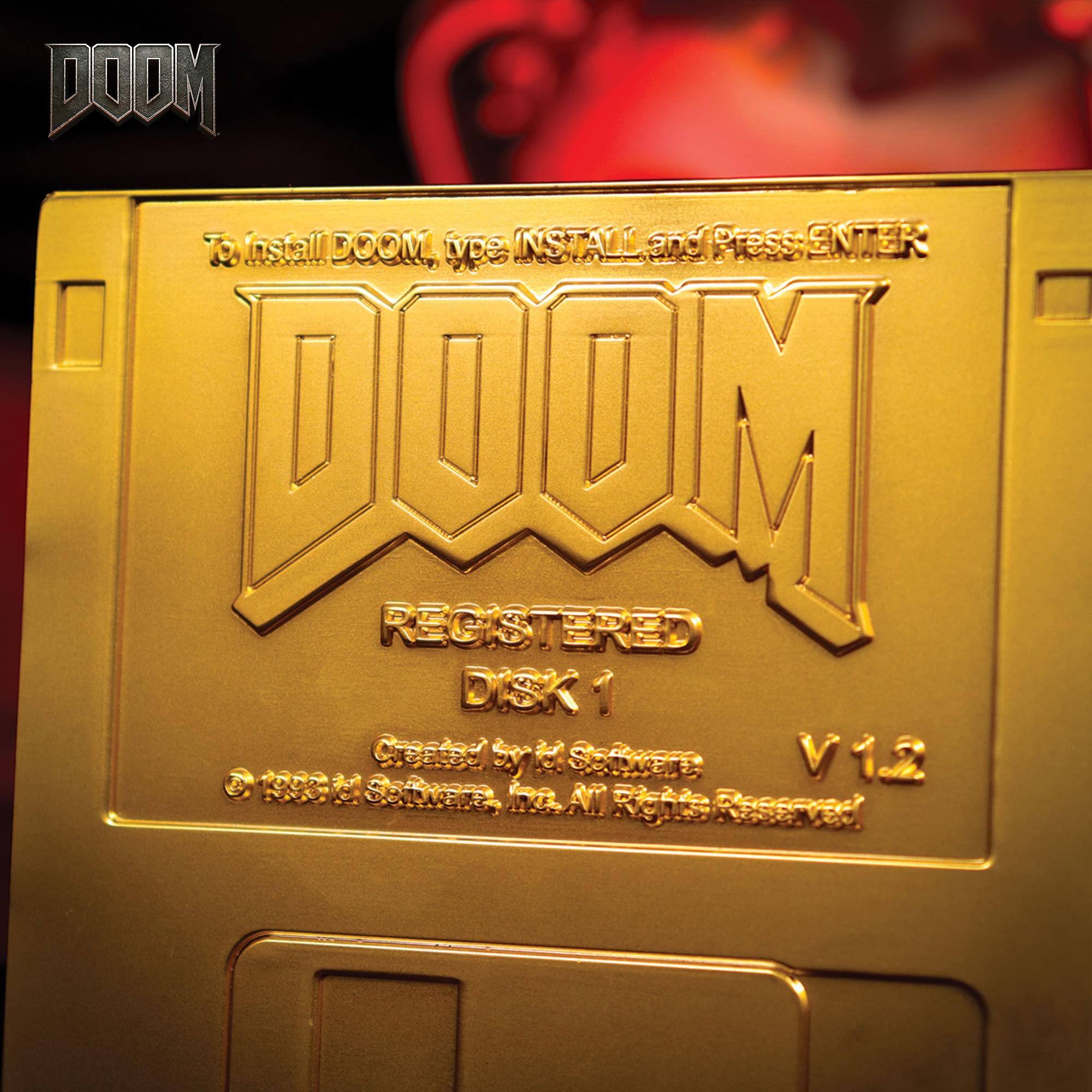 DOOM  
REGISTERED DISK 1  
Created by id Software  
V1.2  
© 1999 id Software, Inc. All Rights Reserved  

To Install DOOM, type INSTALL and Press ENTER