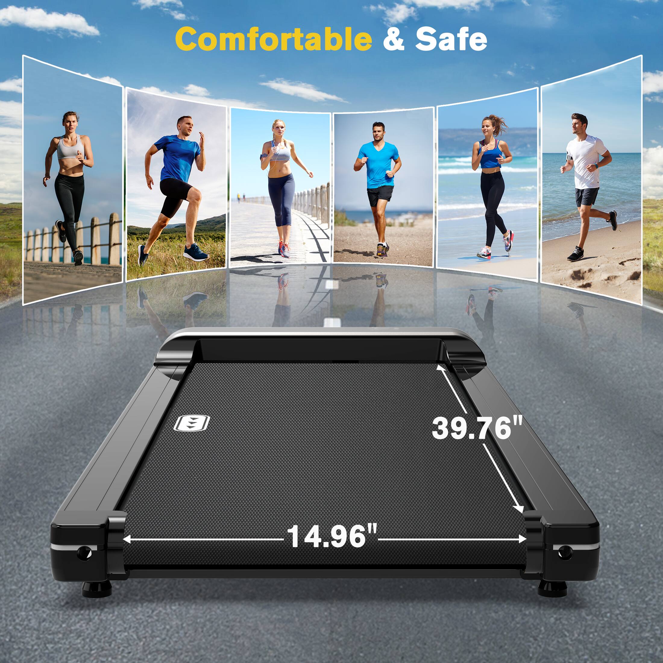 Comfortable & Safe 39.76" 14.96"