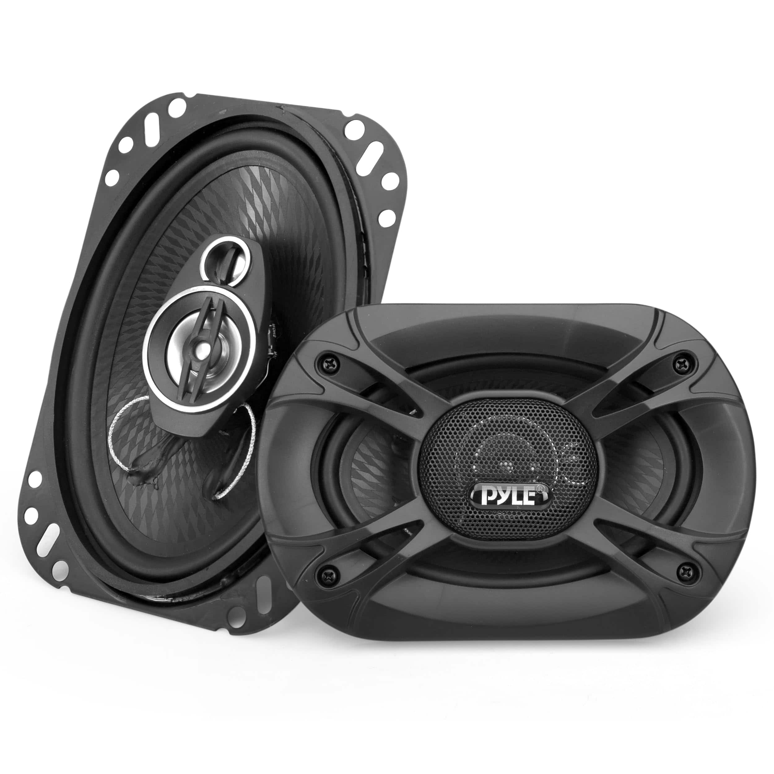 Pyle - 3-Way Universal Car Stereo Speakers - 300W - Black