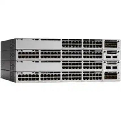 Front. Cisco Consumer Products - Cisco Catalyst 9300 24-port UPOE, Network Essentials - 24 Ports - Manageable - Gigabit Ethernet - 10/100/1000Base-T - 2 - Unknown.