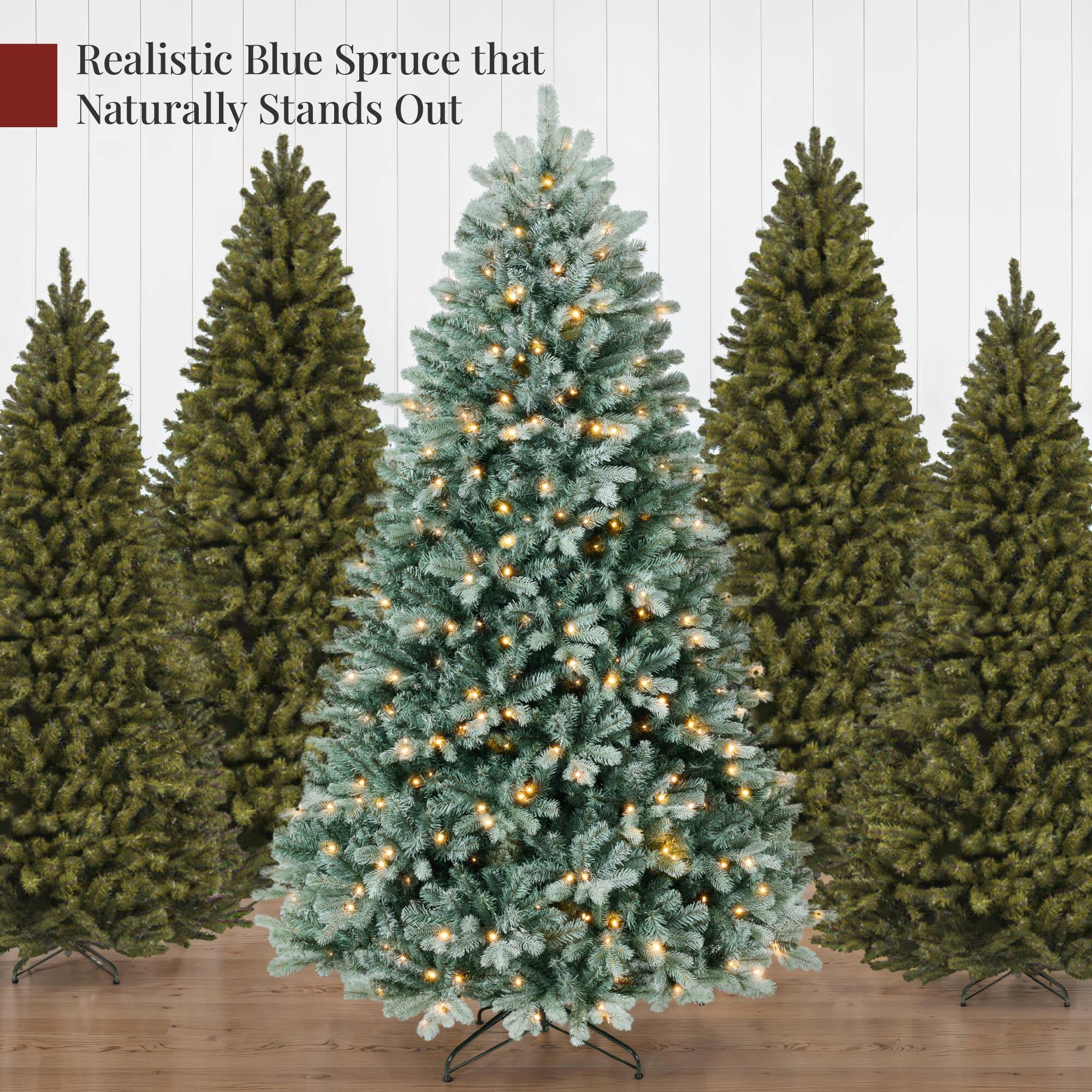 Realistic Blue Spruce that Naturally Stands Out
