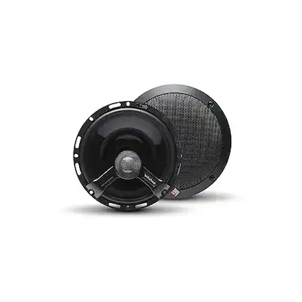 Front. Rockford Fosgate - Rockford Fosgate T1650 Power 6.5" 2-Way Coaxial Full Range Speakers - Black (Pair) - BLACK.