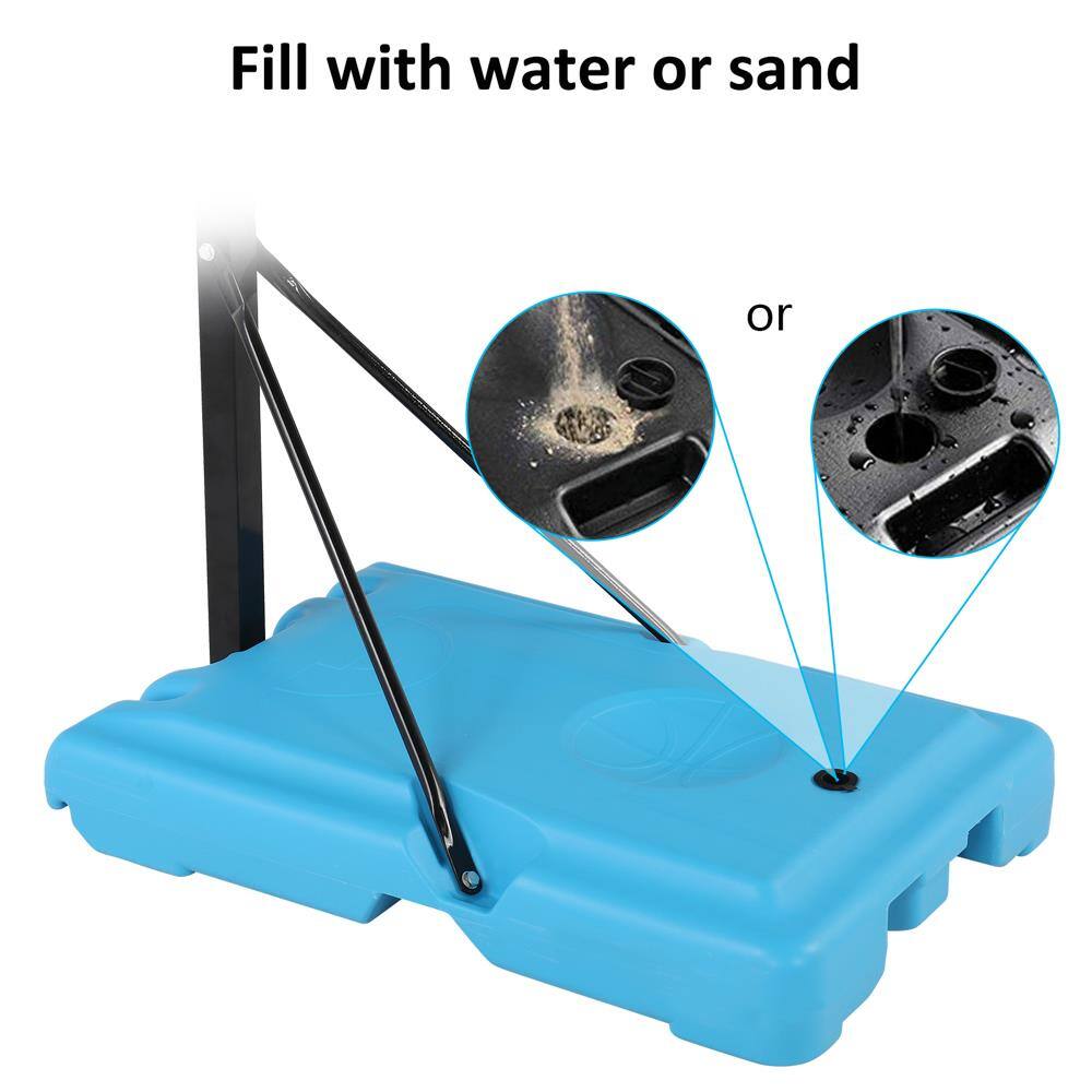 Fill with water or sand