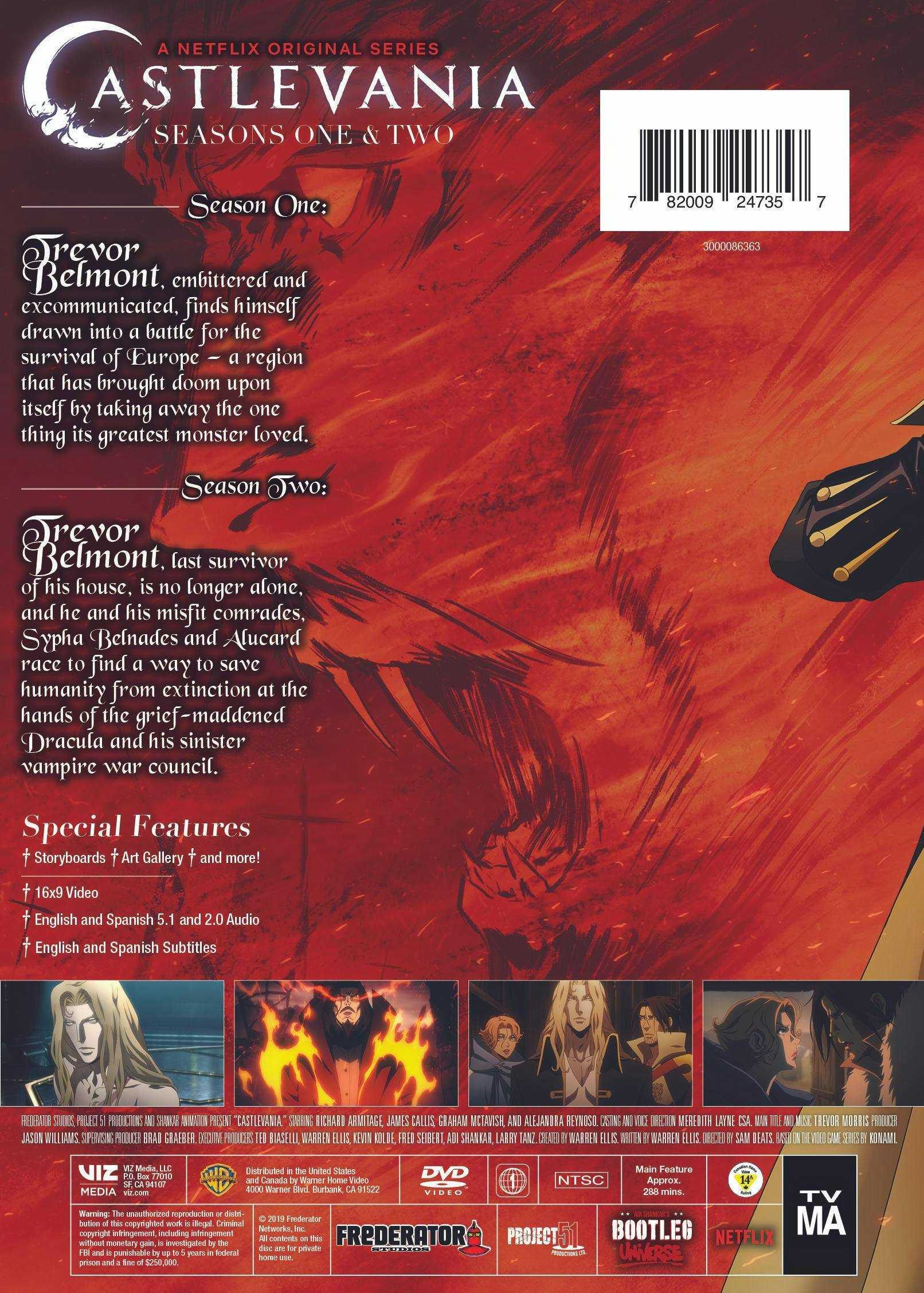 Angle. Castlevania: Seasons 1&2 [DVD].