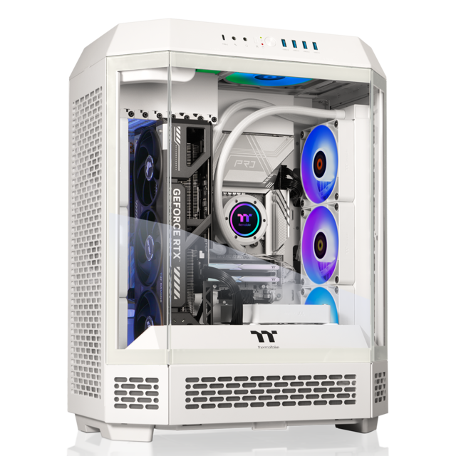 Thermaltake - Reactor 9880S Gaming Desktop AMD Ryzen 7 9800X3D 2024, 32GB DDR5, NVIDIA GeForce RTX 5080, 2TB NVMe M.2 - White