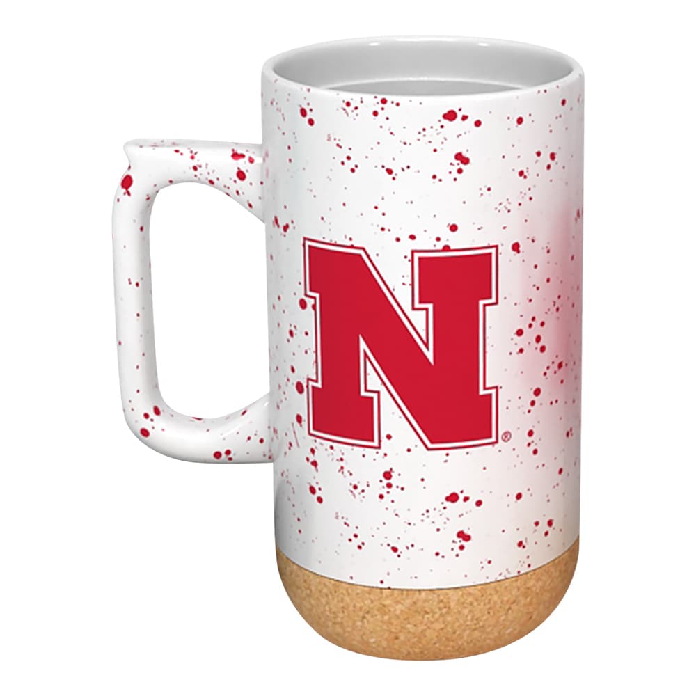Alt View 1. Indigo Falls - Nebraska Huskers 18oz. Speckle Cork Mug - Multicolor.