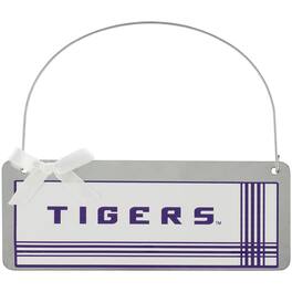 Logo Brands - LSU Tigers #1 Fan Galvanized Sign Ornament - Multicolor
